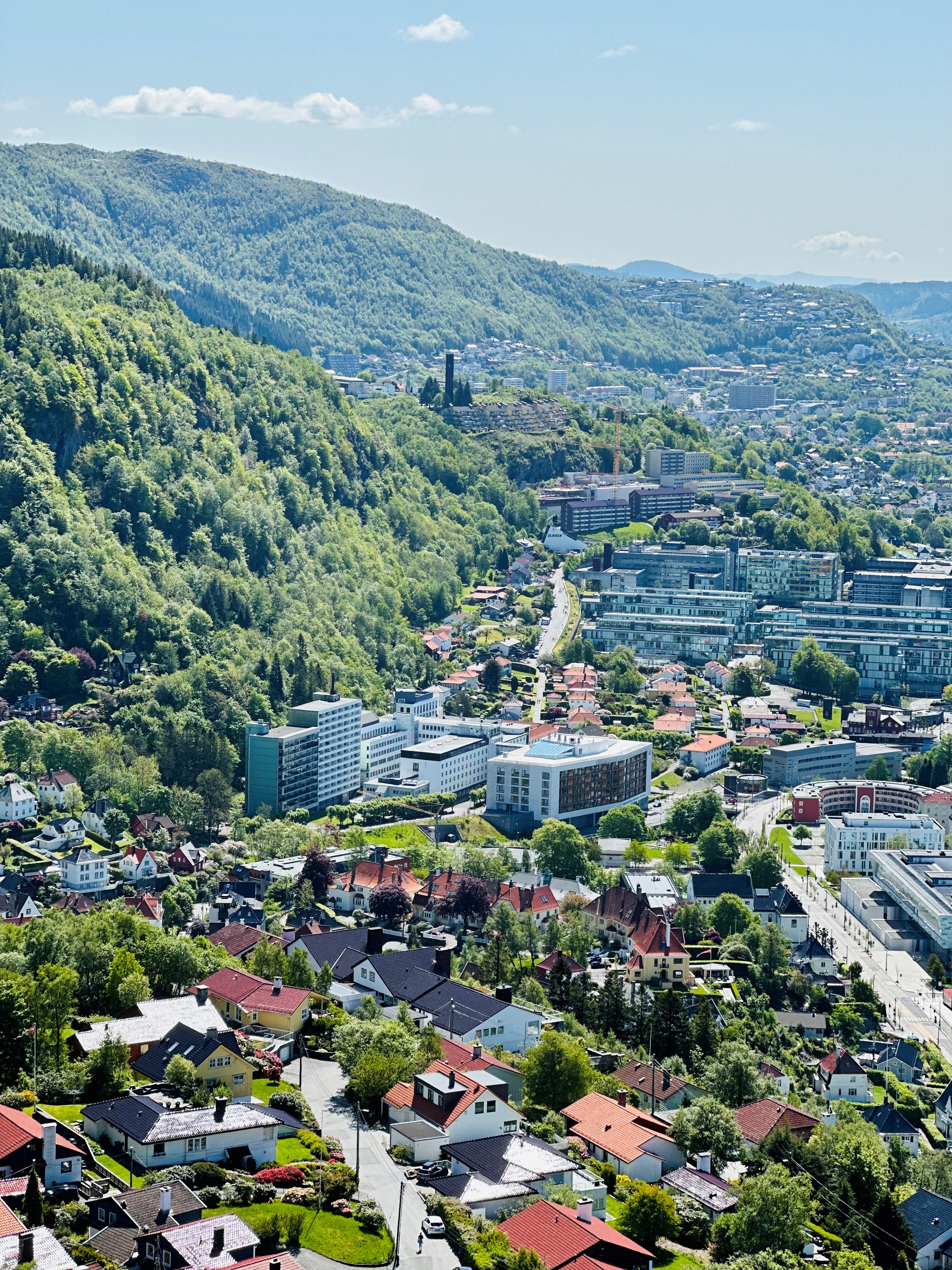 Dronefoto av Haraldsplass