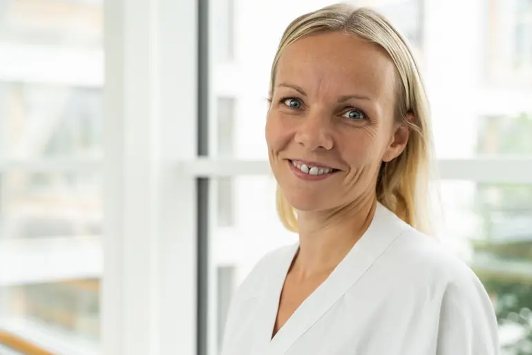 Sykepleier smilende