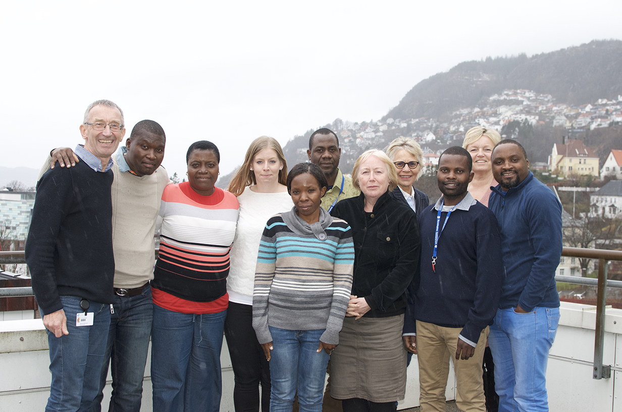 A group of people posing for a photo